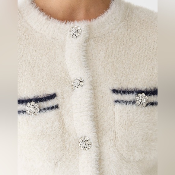 J.Crew Sweater lady jacket in brushed yarn BS987 - Picture 3 of 12